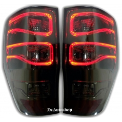 ไฟท้าย โครไฟท้าย ยกโคม  มีไฟ LED ใส่ ฟอร์ด เรนเจอร์ All New Ford Ranger 2012 T6  + 2015 MC  ส่งฟรี
